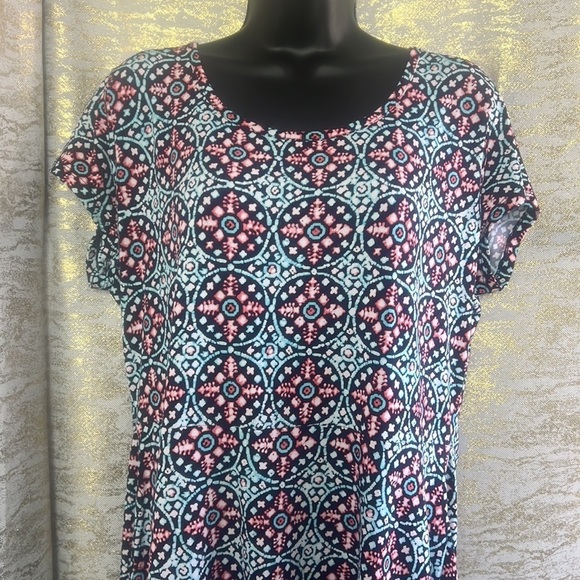 Michael Kors Women’s Fit n Flare Geometric Print Casual Mini Dress Size XL - Picture 3 of 15